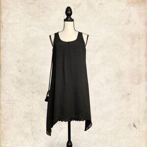 BCX Black Asymmetrical Sleeveless Dress